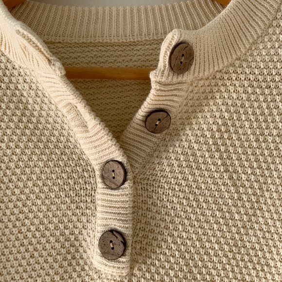 Amazon Fashion Cream Waffle Sweater - Picture 2 of 2